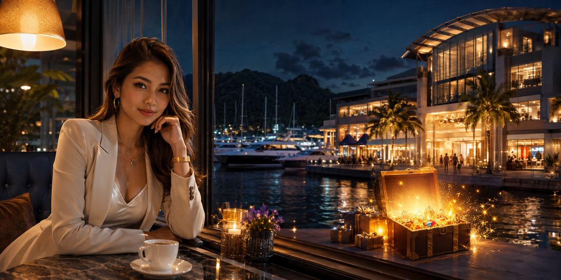 Suasana kasino di Langkawi dengan pemain terlibat dalam permainan meja baccarat dan roulette